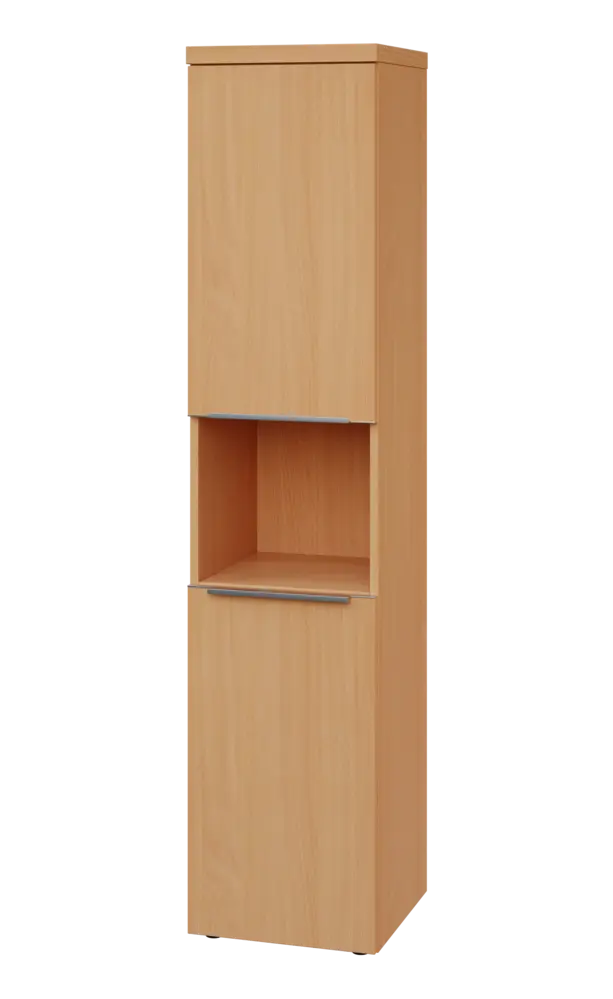 SIN 5 - 42DN kancelářská skříň, 2-dveřová/nika, levá, 1820x400x400, buk royal